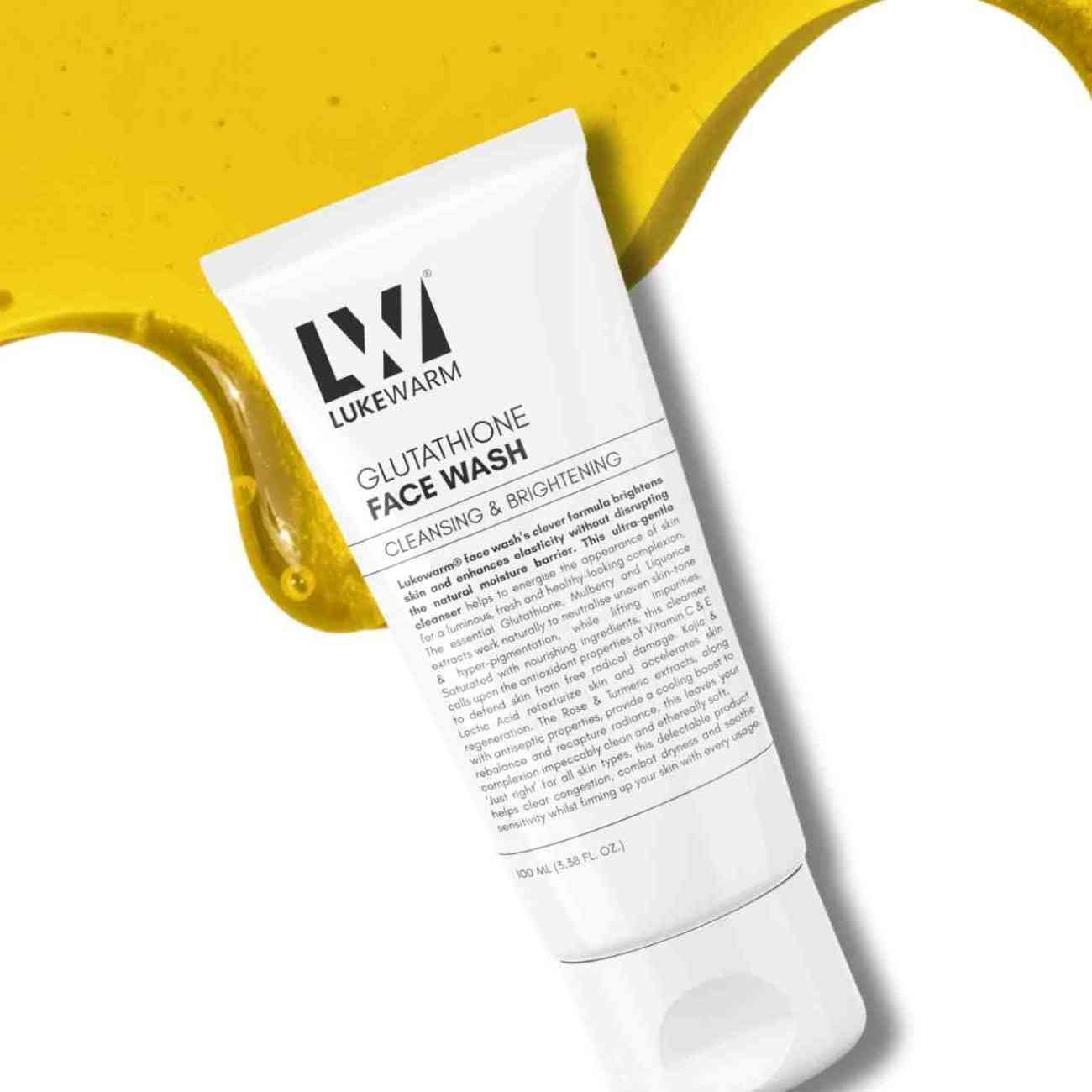 Lukewarm Glutathione Face Wash - Cleansing & Brightening Lukewarm Glutathione Face Wash - Cleansing & Brightening