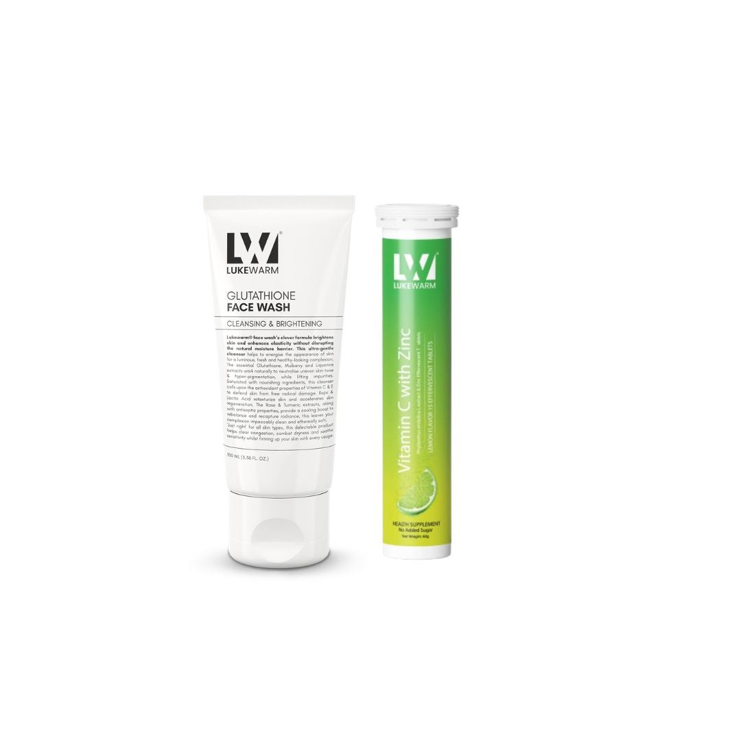 Lukewarm Face Wash & Vitamin C with Zinc Effervescent Combo - Lukewarm