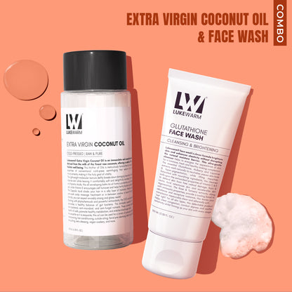 Lukewarm Face Wash & Extra Virgin Coconut Oil : Elevate your Double Cleansing and Hydration Game - Lukewarm