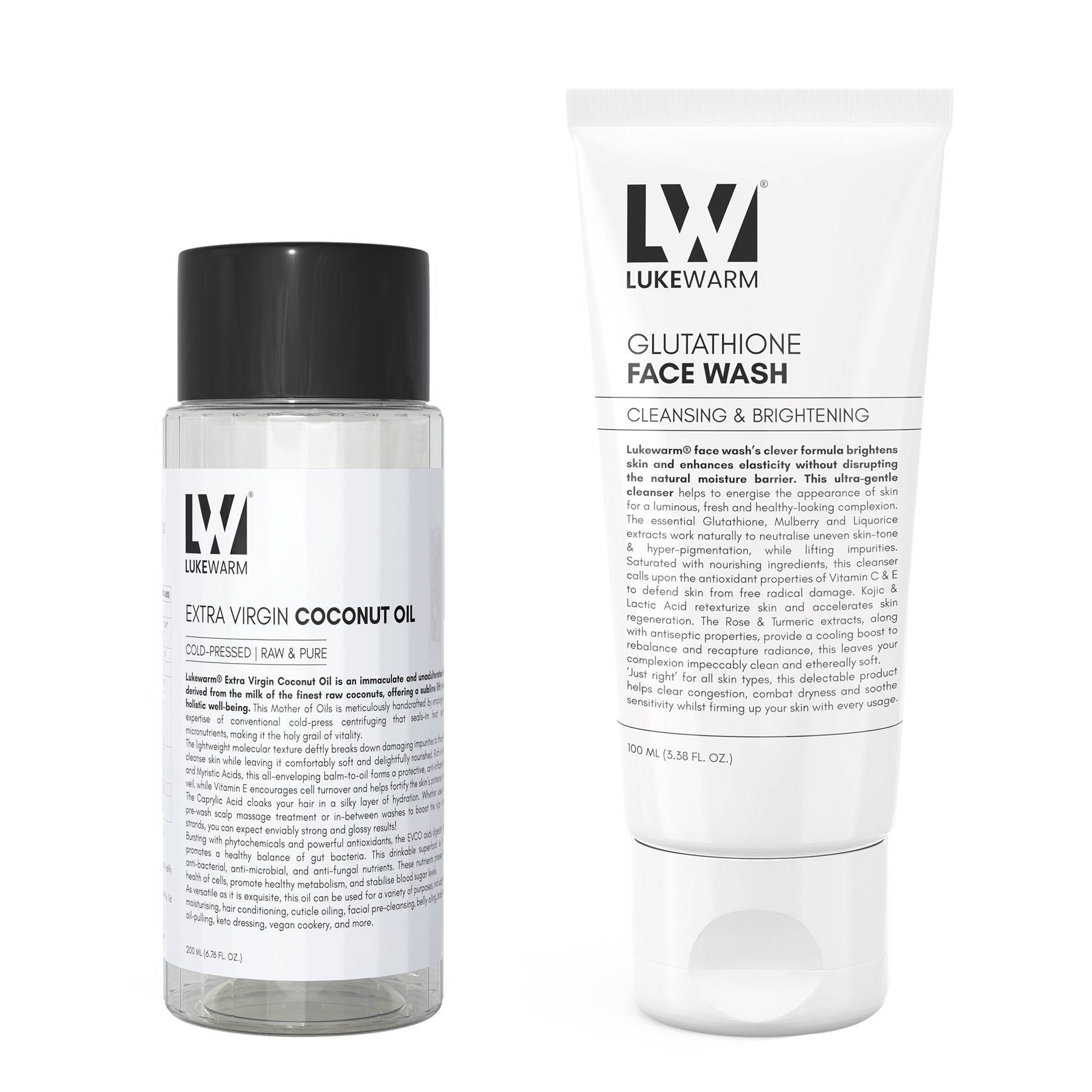 Lukewarm Face Wash & Extra Virgin Coconut Oil : Elevate your Double Cleansing and Hydration Game - Lukewarm