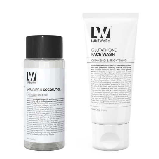 Lukewarm Face Wash & Extra Virgin Coconut Oil : Elevate your Double Cleansing and Hydration Game - Lukewarm