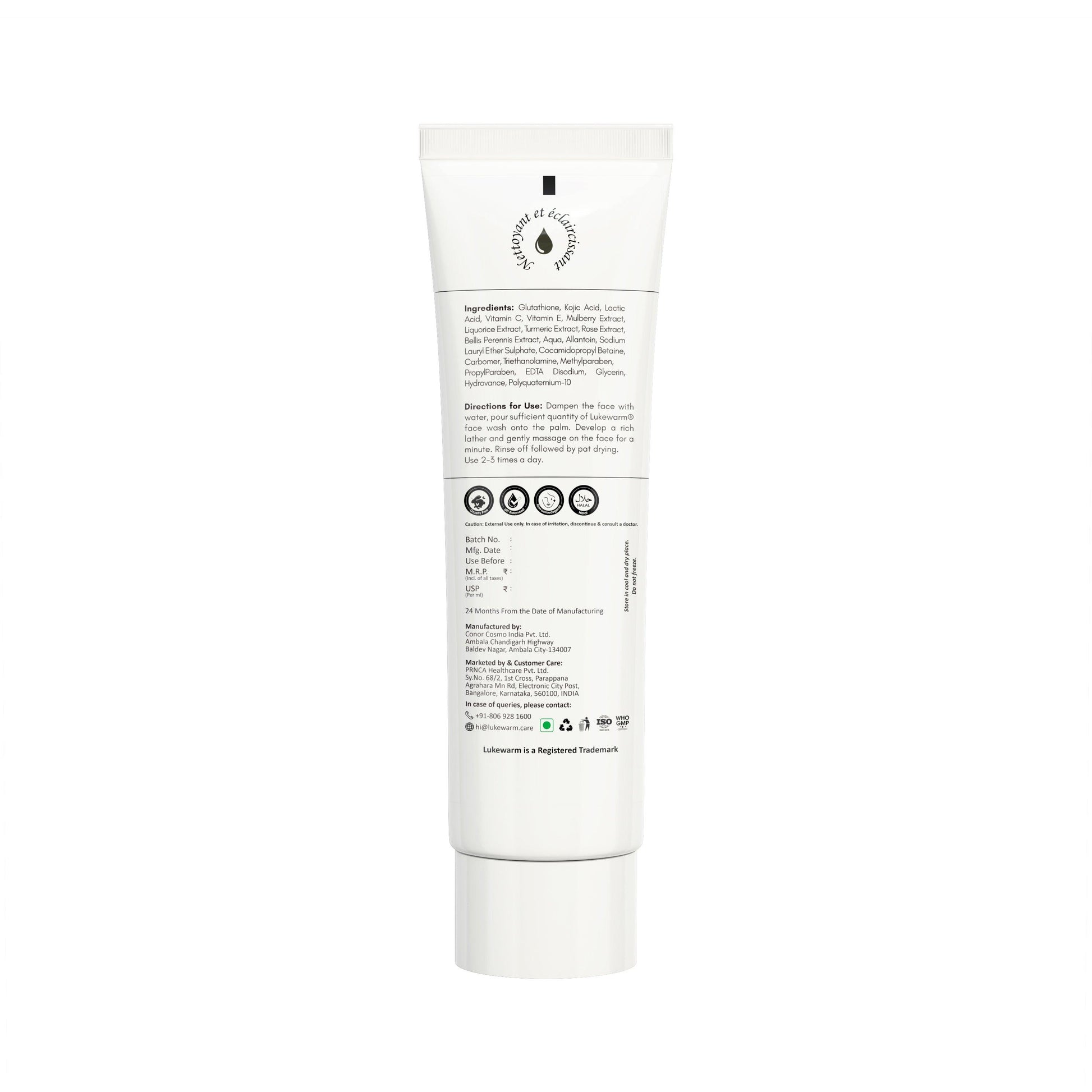 Lukewarm Face Wash 20ml Mini - FREE - Lukewarm