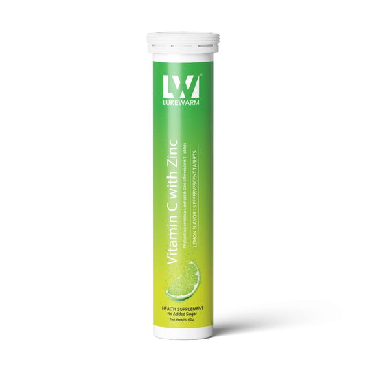 Natural Vitamin C from Amla + Zinc | Refreshing Lemon Flavour, 15 Tabs