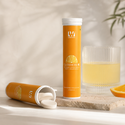 Lukewarm Glutathione 1K Orange Flavour, 15 Effervescent Tablets