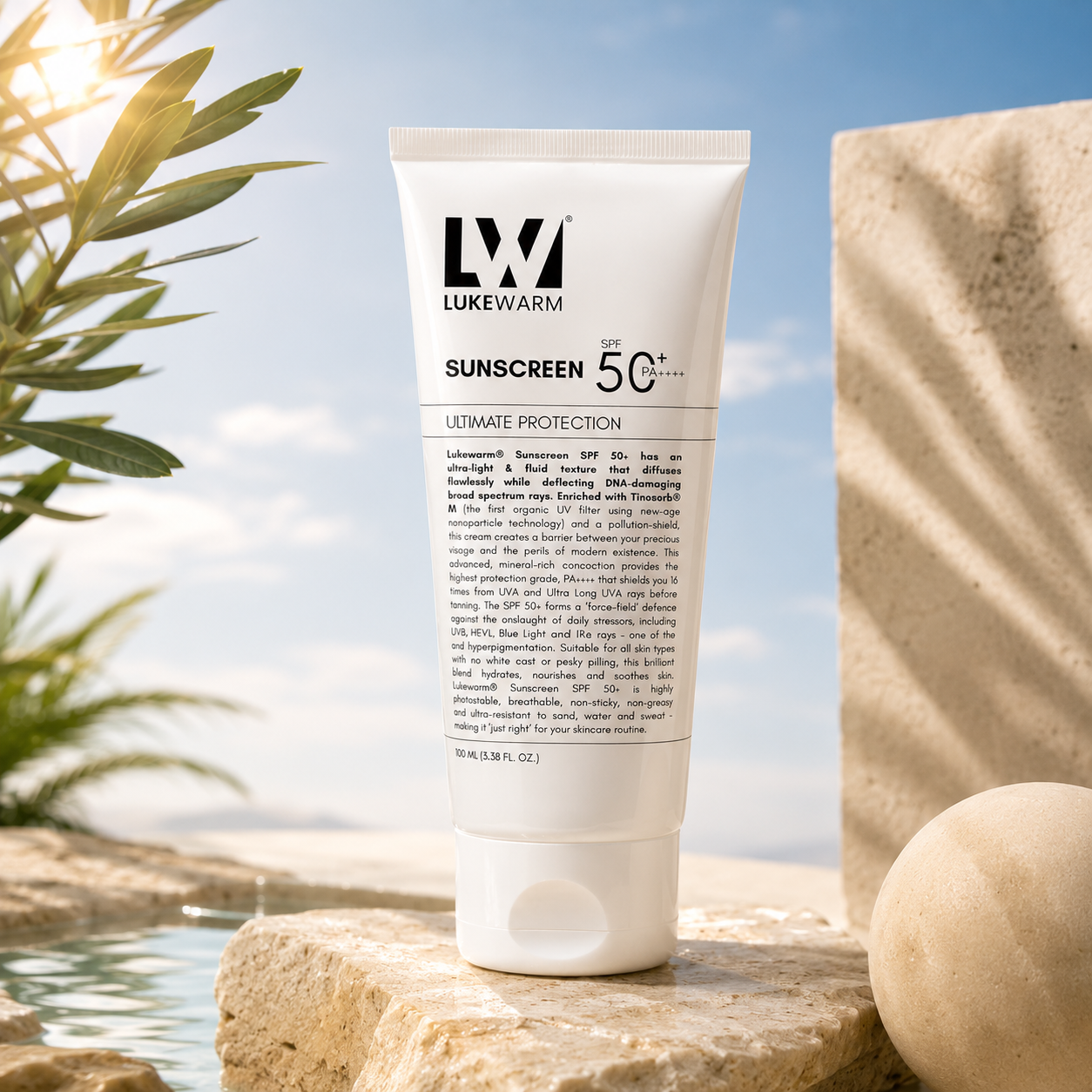 SPF 50+ Ultra-Light Sunscreen | Hydrating Nano Shield, 100ml