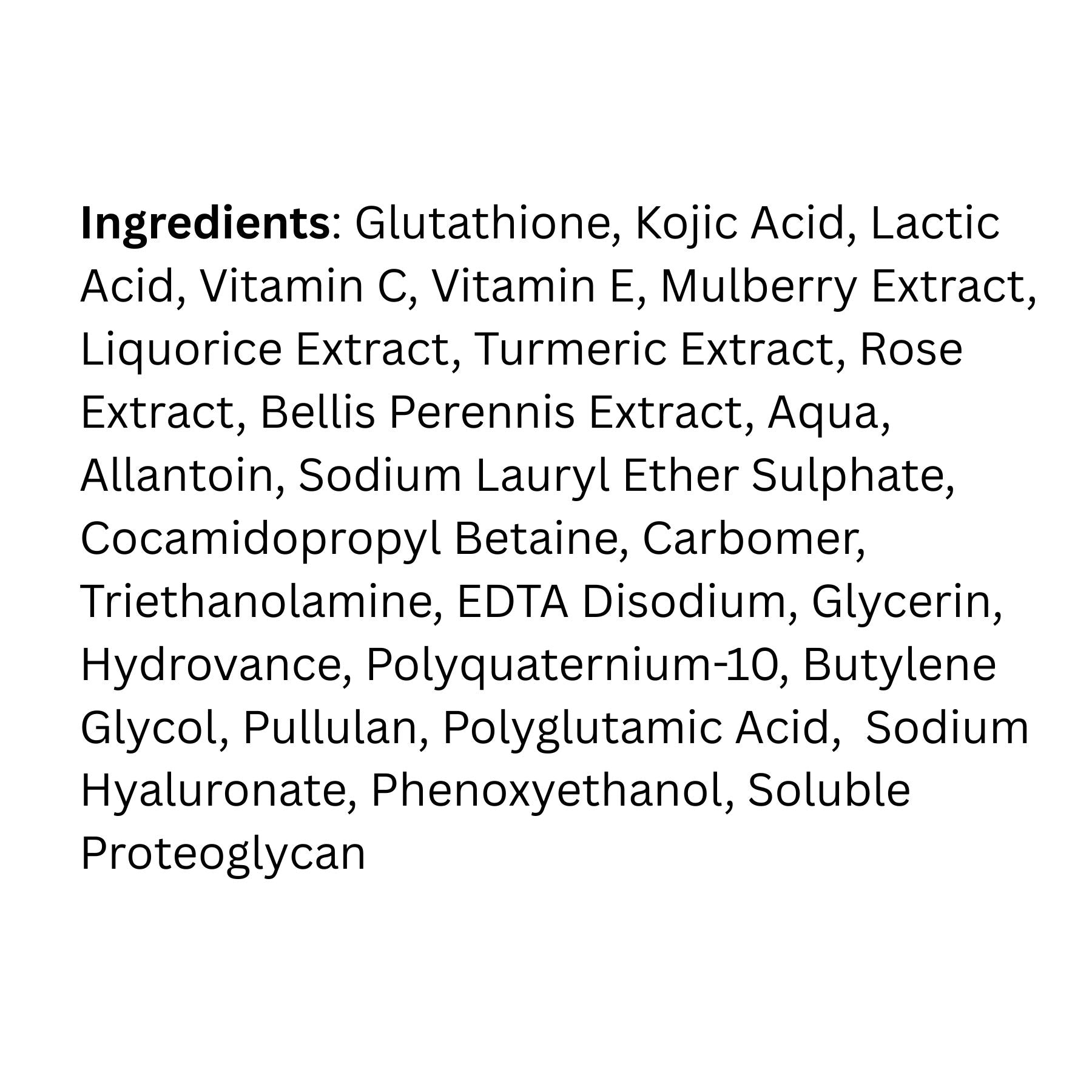 Lukewarm Glutathione Face Wash - Cleansing & Brightening Lukewarm Glutathione Face Wash - Cleansing & Brightening