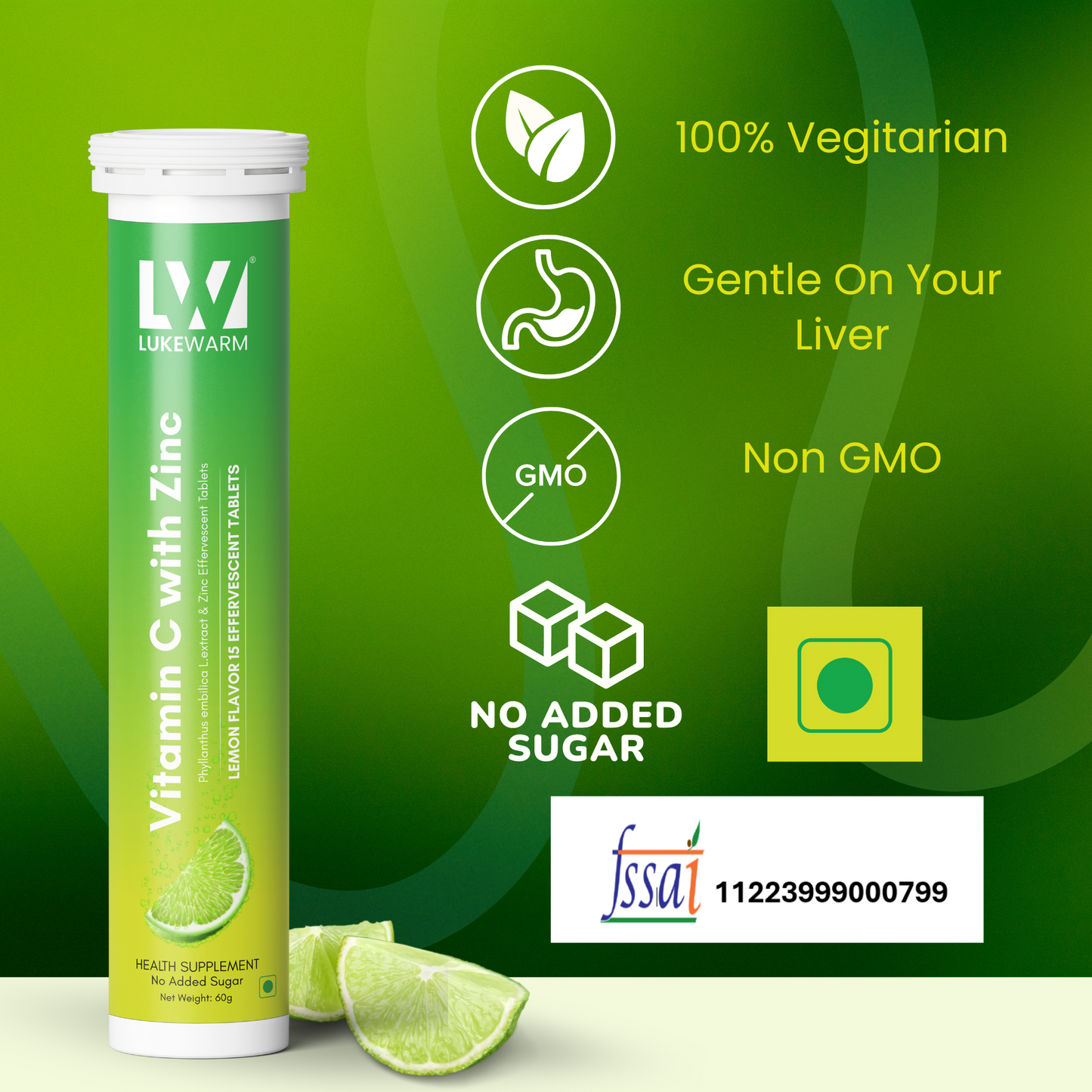 Lukewarm Glutathione 1K Orange Flavour & Vitamin C with Zinc + Lukewarm Sunscreen, 100ml - Lukewarm