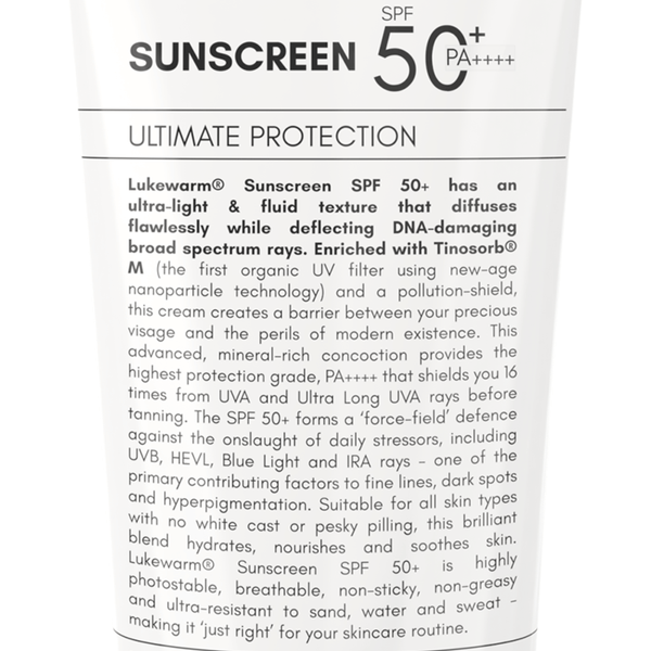 Lukewarm Sunscreen SPF 50+ PA++++, 100ml (Pack Of 2)