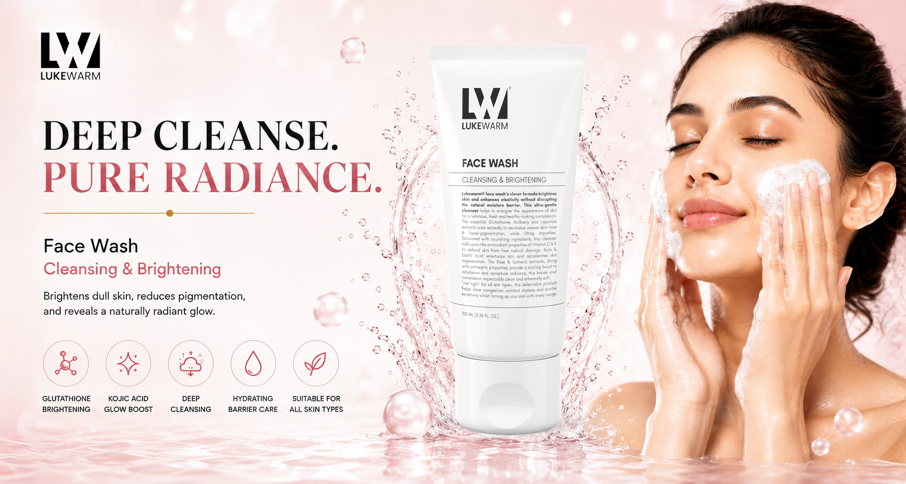 Lukewarm Glutathione Face Wash Lukewarm Glutathione Face Wash
