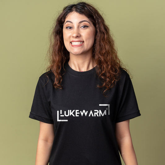 Lukewarm Black Round Neck T-shirt - Women -  Zen Fusion