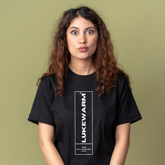 Lukewarm Black Round Neck T-shirt - Women - Sleek Essence