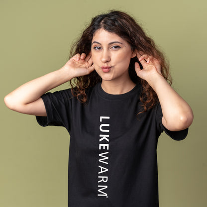 Lukewarm Black Round Neck T-shirt - Women - Classic