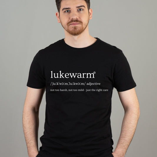 Lukewarm Black Round Neck T-shirt - Pure Expression - Lukewarm