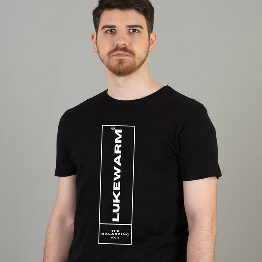 Lukewarm Black Round Neck T-shirt - Sleek Essence - Lukewarm