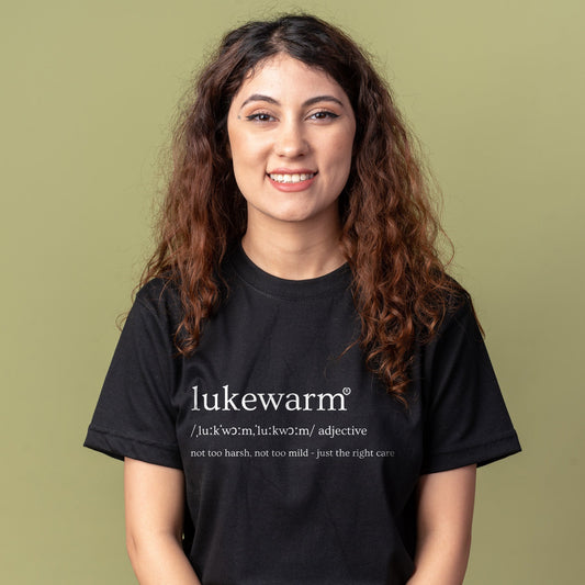 Lukewarm Black Round Neck T-shirt - Women - Pure Expression - Lukewarm
