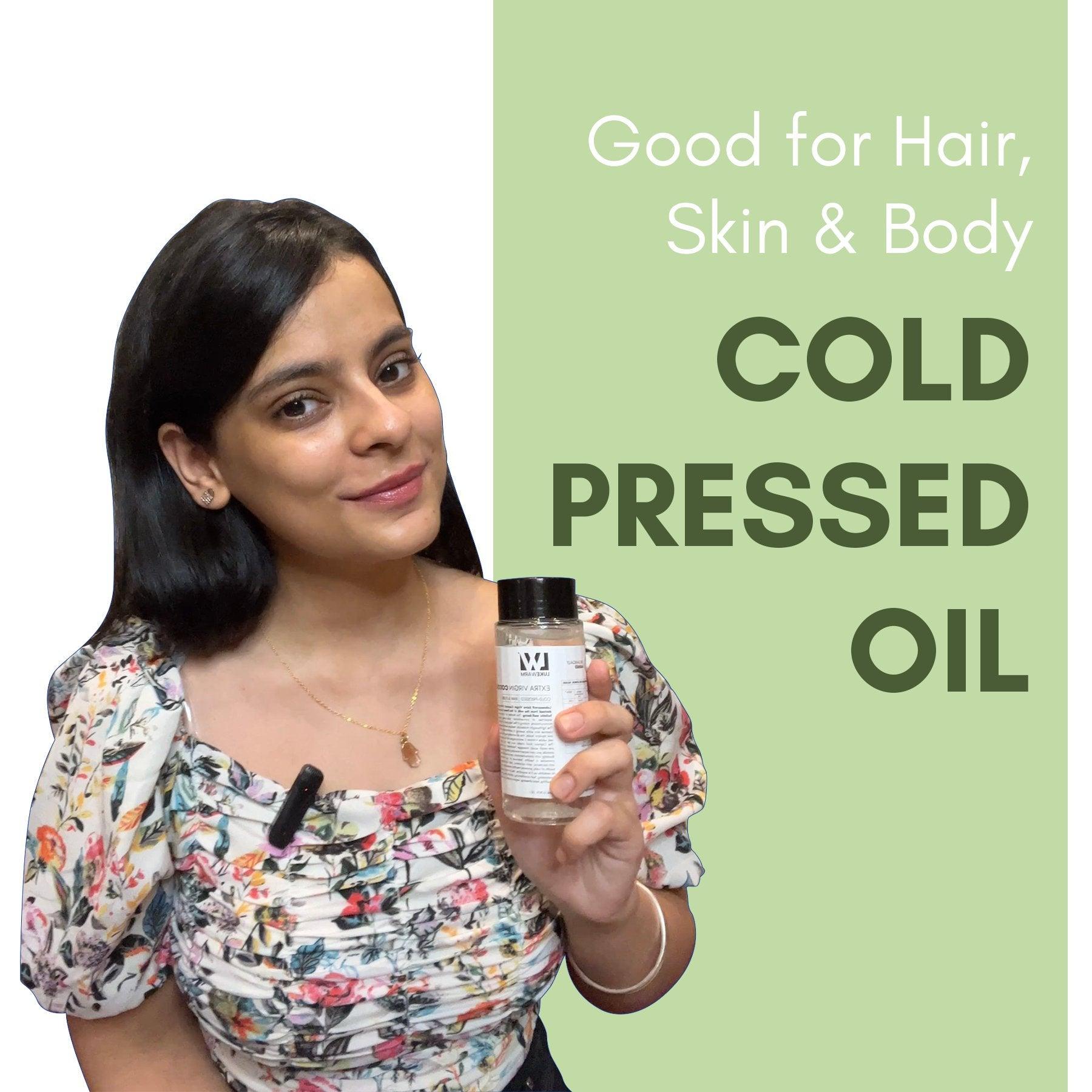 Lukewarm Extra Virgin Coconut Oil (Cold Pressed Raw & Pure), 200ml : Pure and Premium Nourishment - Inside Out - Lukewarm