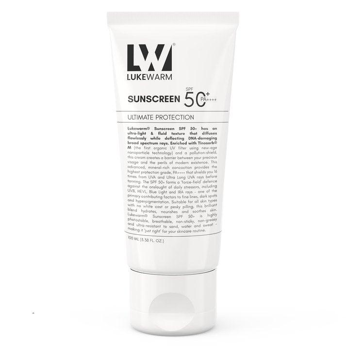 Lukewarm Face Wash & Sunscreen : Secure your Glutathione Glow with Advanced Hybrid Sunscreen SPF 50+ PA++++ - Lukewarm