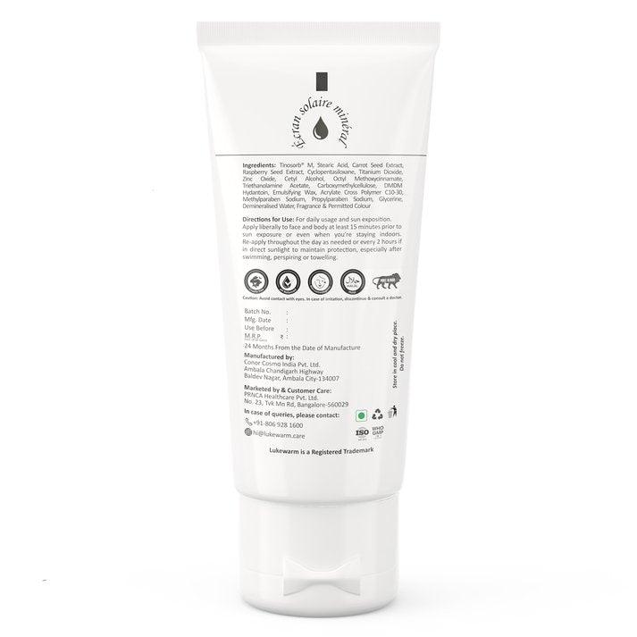 Lukewarm Face Wash & Sunscreen : Secure your Glutathione Glow with Advanced Hybrid Sunscreen SPF 50+ PA++++ - Lukewarm