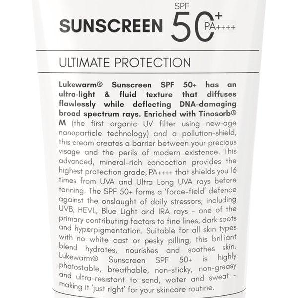 Lukewarm Sunscreen SPF 50+ PA++++, 100ml (Pack Of 2) - Lukewarm