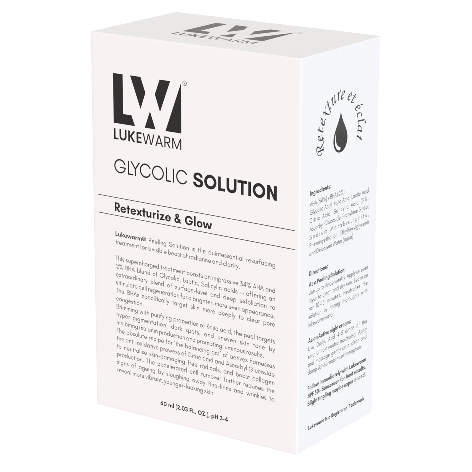 Lukewarm Glycoic Solution Carton